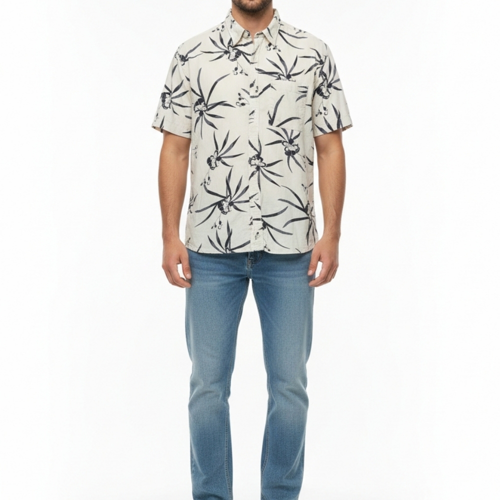 Floral Print Short Sleeve Shirt